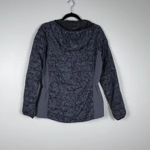 Columbia‎ Womens Gray Floral Quilted Full Zip Hooded Jacket XK0913 Size M thumbnail 7