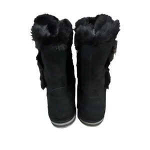 Sun and Stone Faux Fur Winter, Cozy Lined, Suede Finish, Size 5.5 NIB thumbnail 6