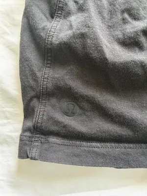 Lululemon Black Cropped T-Shirt thumbnail 3