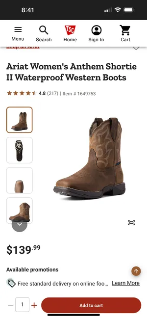 Ariat Boots Size 7 thumbnail 2