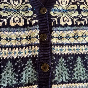 Women’s Vintage Baxter & Wells Knit Holiday Vest Size Medium thumbnail 3