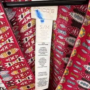 Like New Chico’s Multi/Pattern Poncho Top Size Small / Medium thumbnail 7