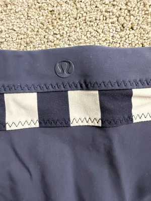 Lululemon Shanti Surf Hipster Steep Stripe Printed Cadet Blue Size 6 Bottom ONLY thumbnail 11