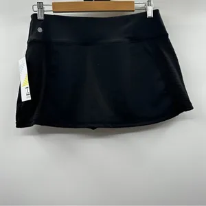 Z by Zella Black Perforated Eyelet Activewear Golf‎ Tennis Skort Size M thumbnail 2