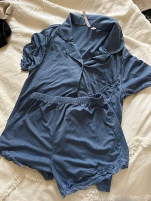 Body Touch Blue Set With Lace Trim thumbnail 1