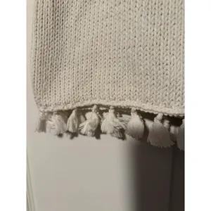 Anthropologie Crochet Tank Top Cream‎ Tassel Knit Festival Beachwear Bohemian thumbnail 5