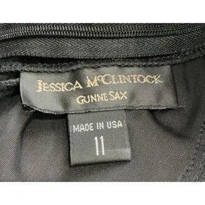 Gunne Sax Jessica McClintock Vintage 90s Velvet Maxi Dress XS S Whimsigoth thumbnail 4