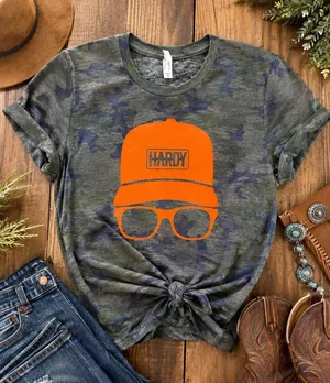 Hardy Graphic Camo T-Shirt wallen concert festival Nashville thumbnail 1