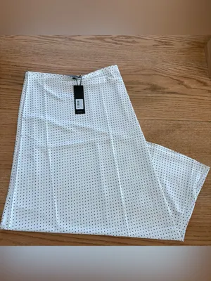 Lioness Polka Dot Satin Maxi Skirt and top set - White with Black Dots thumbnail 4