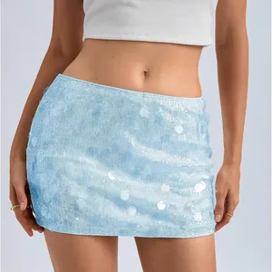 NWT MakeMeChic Sparkly Sequin Low Rise Micro Mini Skirt‎ Y2K Rave XS thumbnail 3