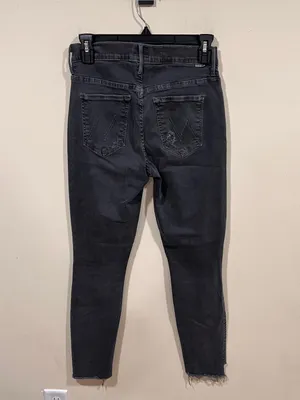 MOTHER The Stunner Zip Fly Ankle Step Fray Stretch Denim Jean Size 26 thumbnail 8