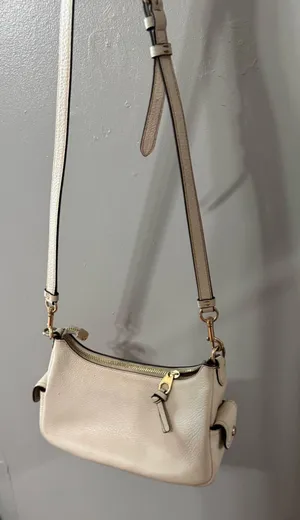 White Coach Leather Bag Crossbody thumbnail 1