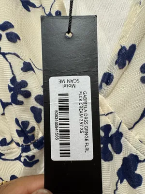 NWT Motel Gabriela Midi Cream Floral Dress Size XS thumbnail 11
