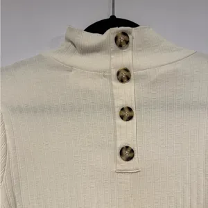 Cream‎ Bohme Ribbed Turtleneck Sweater thumbnail 5