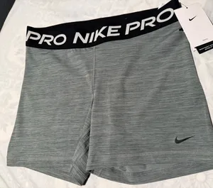 Nike Grey Heather Pro Compression women Shorts thumbnail 1