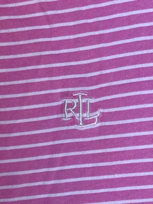 Lauren Ralph Lauren Pink Striped Nightgown Preppy Summer Classic Loungewear M thumbnail 6