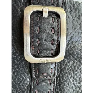 Vintage COLE HAAN Bag Black Pebbled Leather Soft Pebbled Leather Clutch thumbnail 7