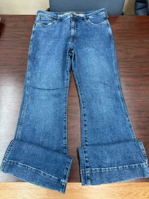 Wrangler Bailey High Rise Trousers Denim Jeans Size 32x32 thumbnail 1