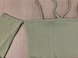 ZARA Cropped Green Top thumbnail 2