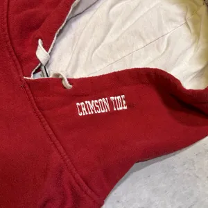 Stadium Athletics Vintage Alabama Crimson Tide Red and White Embroidered Hoodie Sweatshirt thumbnail 4