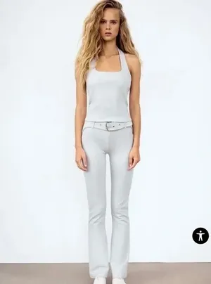 ZARA Interlock Halter Top thumbnail 8