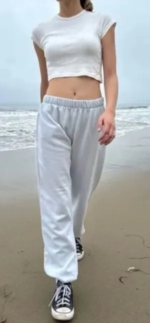 Brandy Melville Rosa Sweatpants‎ Pale Blue One Size Small thumbnail 1