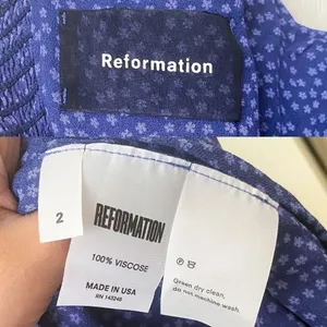 Reformation Dress Hilton Mini Floral Ruffle Wedding Summer‎ Hyacinth 2 GUC thumbnail 4