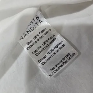 HEMANT AND NANDITA Lani Palm Mini Dress in White XS thumbnail 11