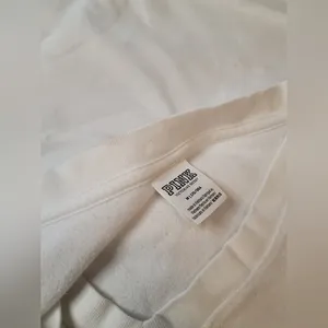 PINK Victoria's Secret White V-Neck Sweatshirt thumbnail 8