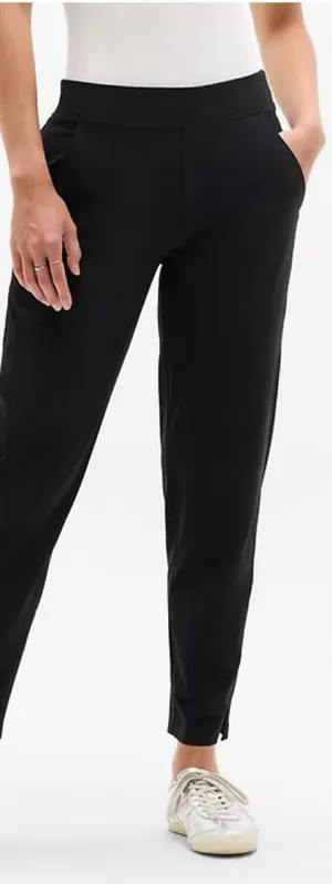 Athleta Black Slim Ankle Pants Size 6 Stretch Pull On Work Travel thumbnail 1
