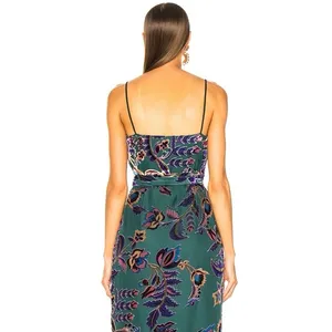 PatBO Nightflower Burnout Velvet Wrap Mini Dress Sz 0 thumbnail 5
