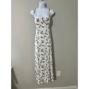 Ohsevendays Floral Caroline Dress Viscose Satin Euc Size M‎ thumbnail 2