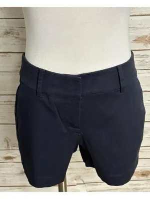 Ann Taylor City Short black tailored shorts 4P classic old money preppy polished thumbnail 4