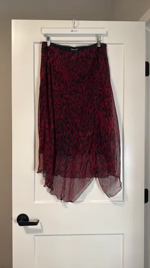 Maxi skirt Red Size 14 thumbnail 2
