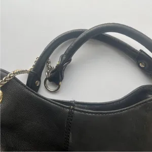 Antonio Melani Elegant Black Leather Tote Bag thumbnail 7