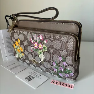 Coach Large Double Zip Wristlet thumbnail 1