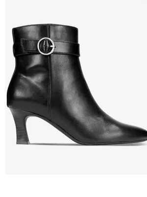 Style & Co Savvyyy Belt Booties Black Beauty heel dress boots SZ 7.5 thumbnail 2