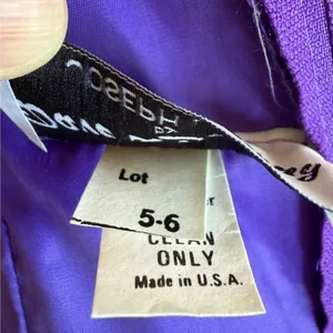 Vintage Dave & Johnny Joseph‎ Lara Purple Sequin Strapless Bow Prom Dress 5/6 thumbnail 9