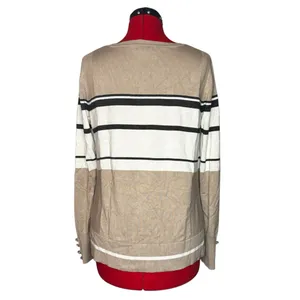Lety & Me Striped Sweater Black Size M thumbnail 3