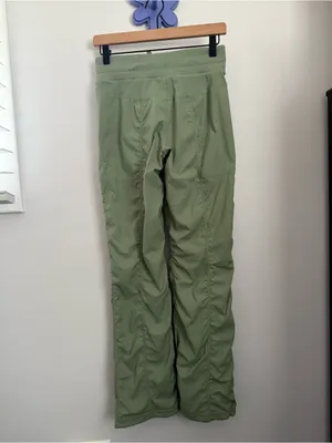 Lululemon 4 Dance Studio Mid-Rise Pant Regular Dessert Green Rare Color thumbnail 5