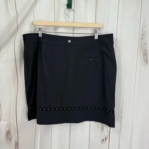 EP New York Women’s 14 Black Studded Skort Skirt Grunge Punk thumbnail 3