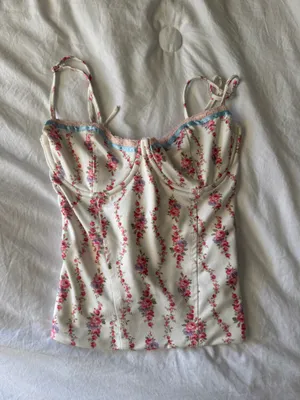 Edikted Indira Print Cupped Lace-Up Corset thumbnail 4