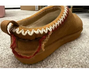 Fitory Women's Suede Leather Flat Short Casual Mini Slipper Boot, Sz 10 thumbnail 7