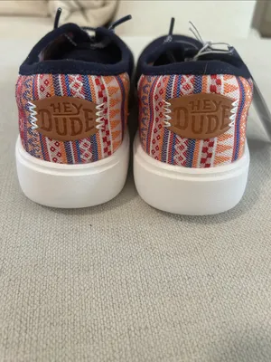 Hey Dude Conway Craft Linen Casual Sneakers from Finish Line, Navy, Size 7, NWT thumbnail 8