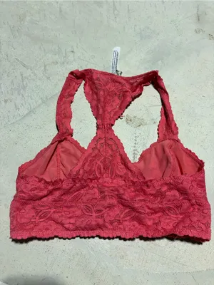 Free people intimately Lace Racerback Bralette coral small thumbnail 5