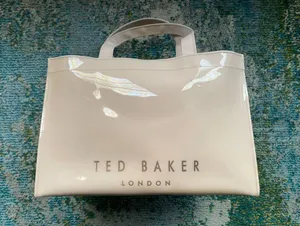 Ted Baker London nude medium PVC Icon bow tote bag thumbnail 5