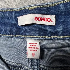 Bongo Blue Denim Shorts Crochet Lace Trim Distressed Frayed‎ Juniors Size 9 thumbnail 8