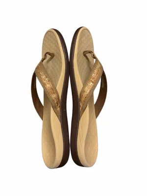 Vionic Tide Platform Sandals Womens 11 Tan Cork Orthotic Arch Flip Flop Shoe thumbnail 3