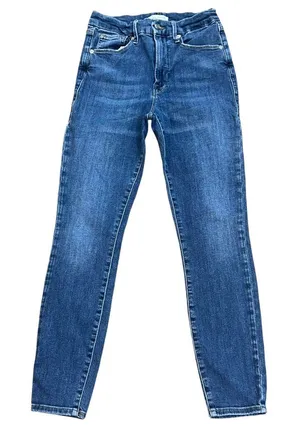 Good American Good Legs Skinny‎ Blue Denim Jeans Size 6/28 thumbnail 1