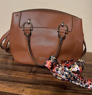 London Fog Brown Satchel Caramel thumbnail 1